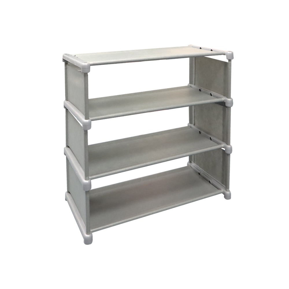 4 Tier Grey and White Shoe rack