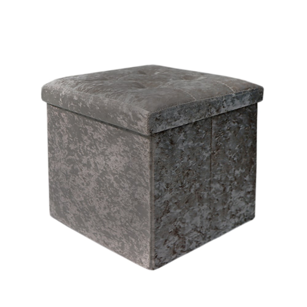 可摺疊絨面收納凳坐墊特軟舒適