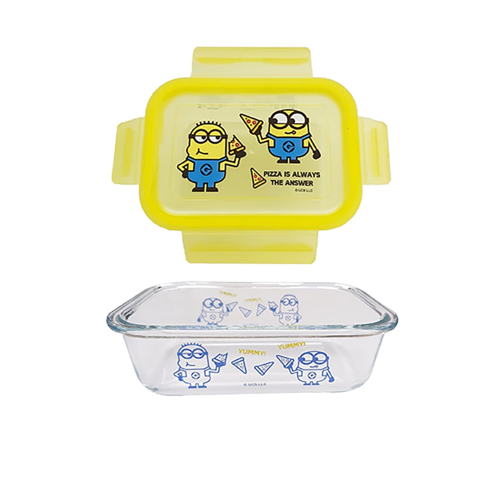 Minions Glass Food Lunch Box 640 ml