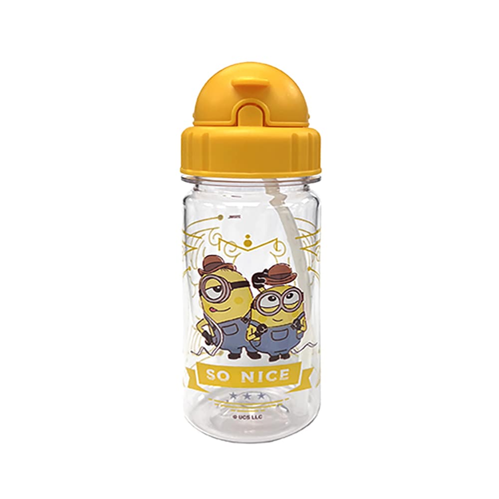 Minions Water Bottle W/Straw 250 ml