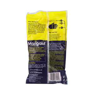 Marigold 菊花牌 天然橡膠乳膠中碼手套 包裝背面
