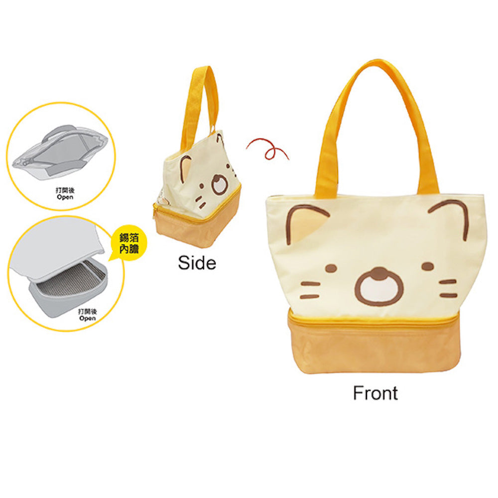 角落生物保溫雙層午餐袋(貓咪)