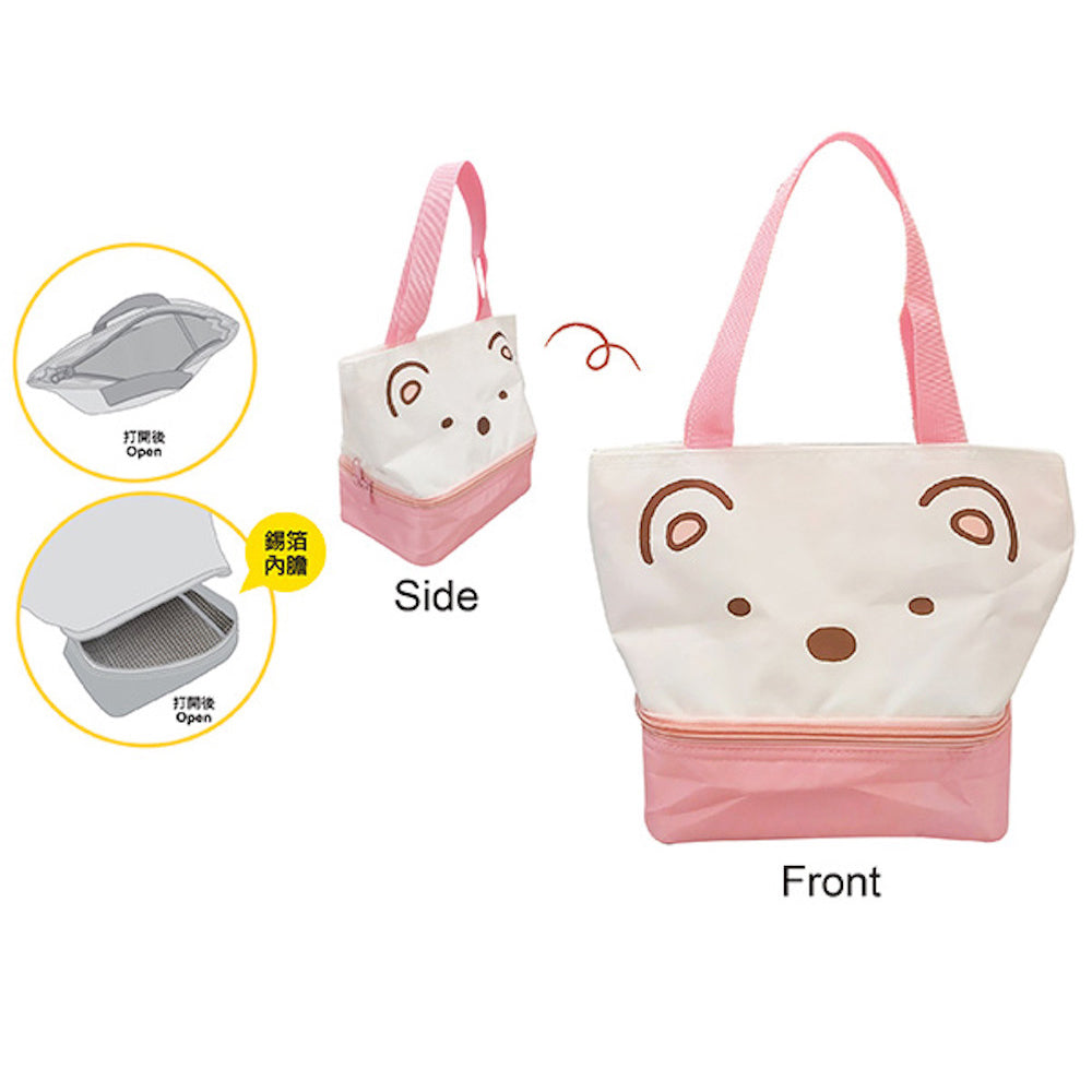 角落生物保溫雙層午餐袋(白熊)