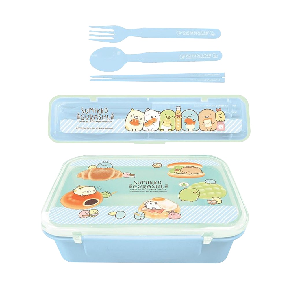 Sumikko Gurashi Cutlery Set + Lunch Box
