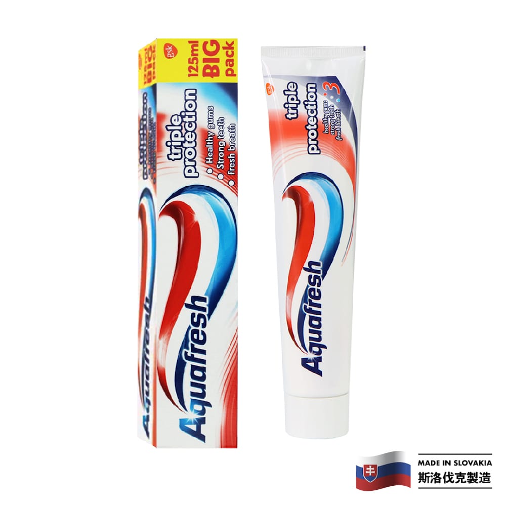 Aquafresh 家護 三重修護牙膏 斯洛伐克製造
