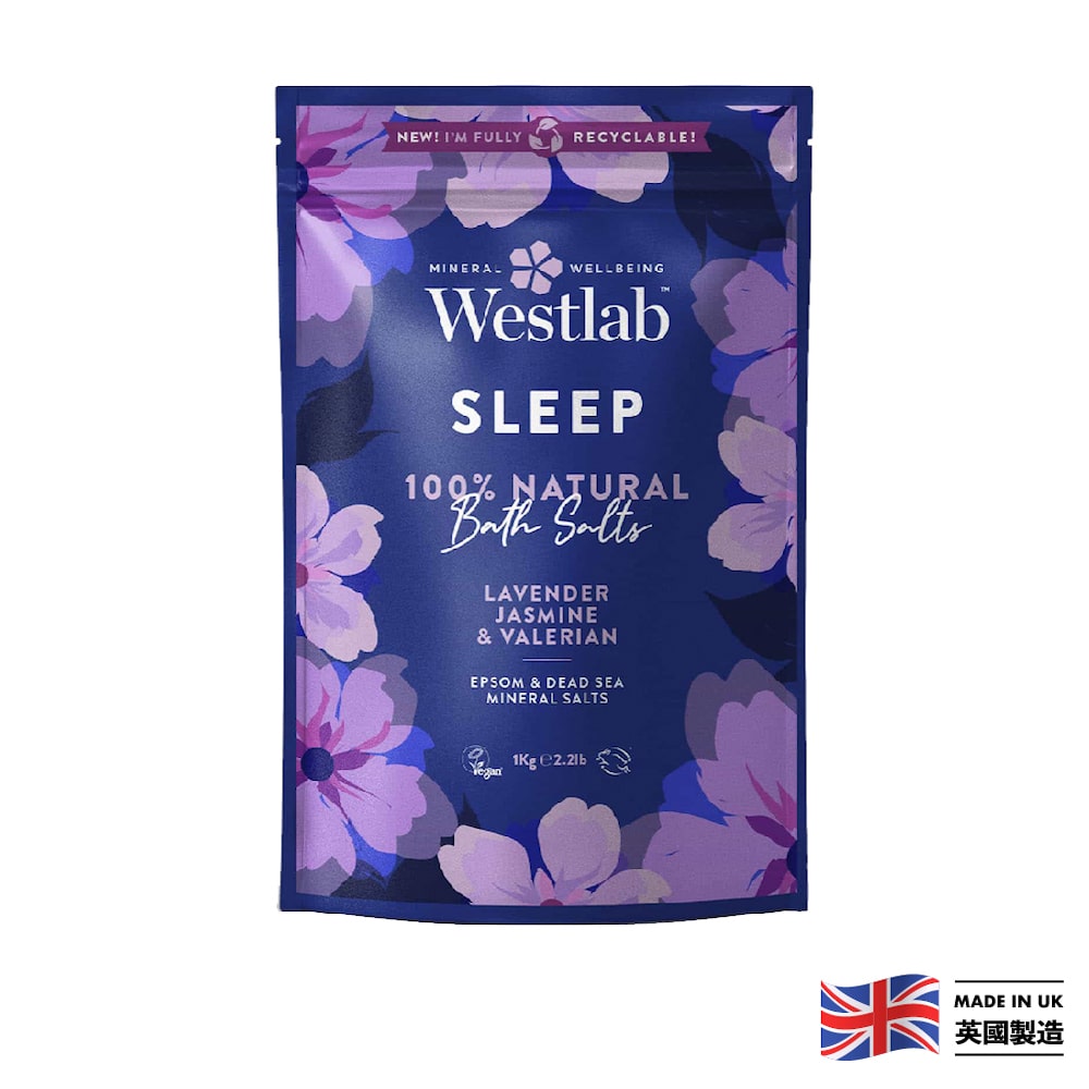 Westlab 100%純天然舒眠浴鹽 包裝正面