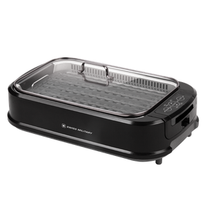 Swiss Military Smokeless Grill with Glass Lid